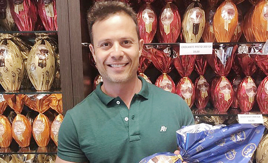 Empresário Márcio Maníglia Franchini feliz com o sucesso da Páscoa Encantada, na Desejo & Sabor