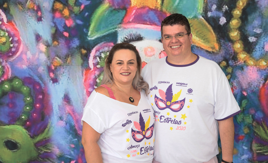 Amanda e Paulo de Tarso Careta disseram presente ao Almoço com as Estrelas