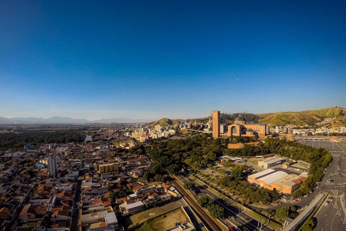 Visão panorâmica de Aparecida