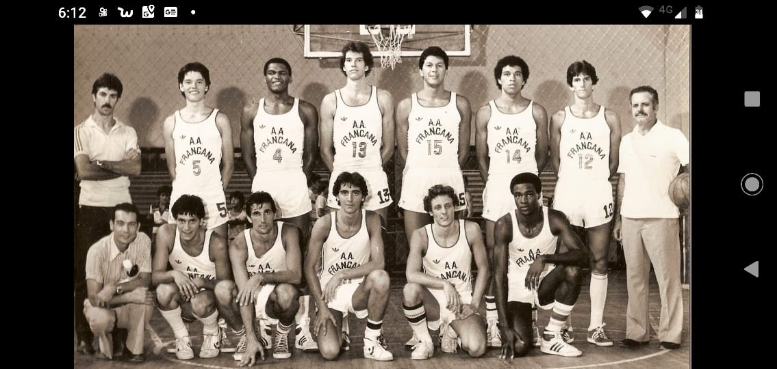 Em pé, da esquerda para a direita: Hélio Rubens ,Chuí, Gilson, Sílvio, Robertão, Magu, Tonzé e o mestre Pedroca.  Agachados: Professor Sérgio Aleixo, Cizo, Fausto, Guerrinha, Gera e Wagner.