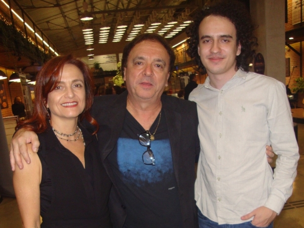 Heloísa Viscome, Beto Eliezer e filho Noel Viscome Eliezer (hoje aniversariando).