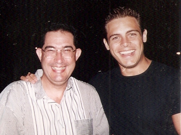 Na Franca, na então Boate Cigale, eu e Luigi Baricelli