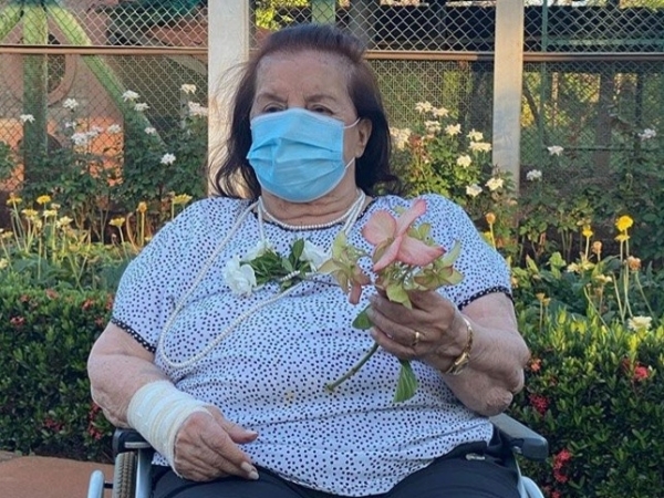 Luiza Trajano Donato, a fundadora do Magazine Luiza, em momentos descontraídos no Sítio São Gregório, semana passada