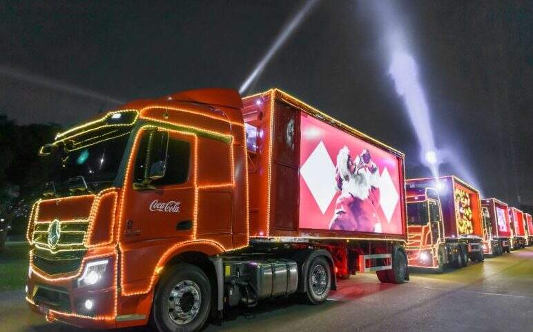 Piracicaba recebe hoje a Caravana Iluminada de Natal da Coca Cola