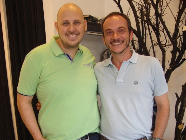 Antônio Verdi (da “Mouriton”) e o amigo (já saudoso) Doga Vitor.