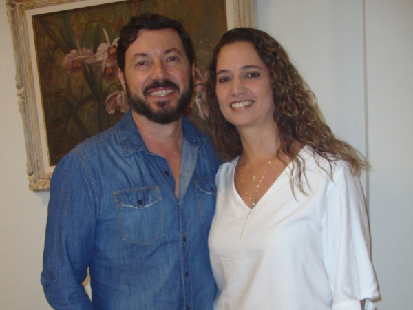No Municipal, antes da pandemia, casal elegante: Adriano Simões-Gisele.