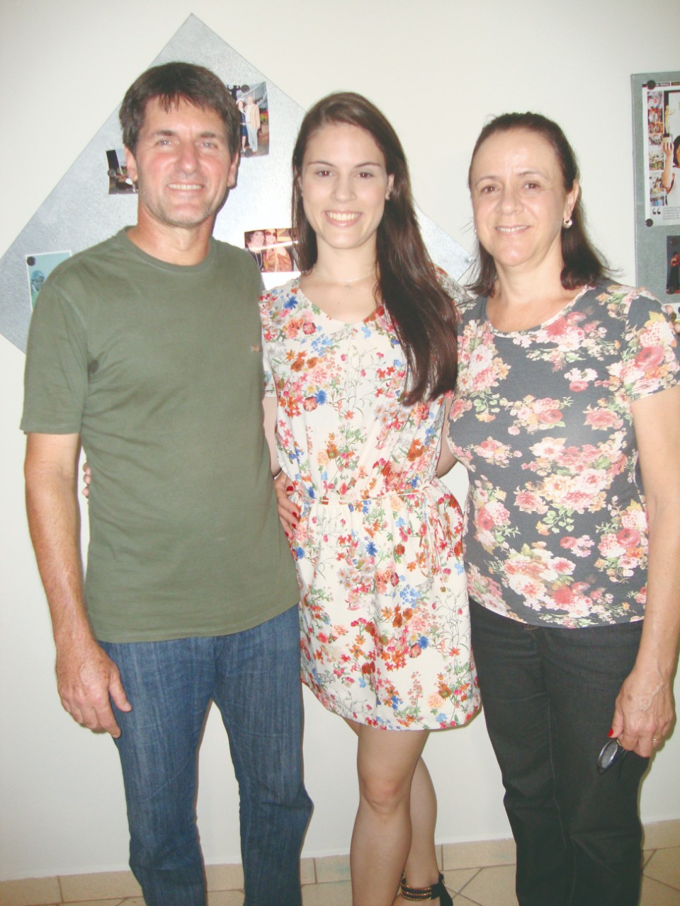 Casal Antônio César Geron-Tânia e filha Lenisa