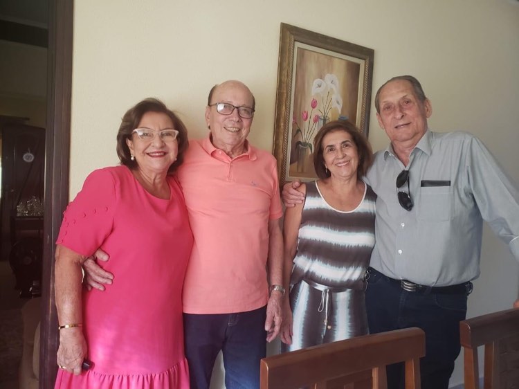 Casais Gena Bullamah e Rubens Lemes, Ana Maria Salmazo e Orlando Nascimento
