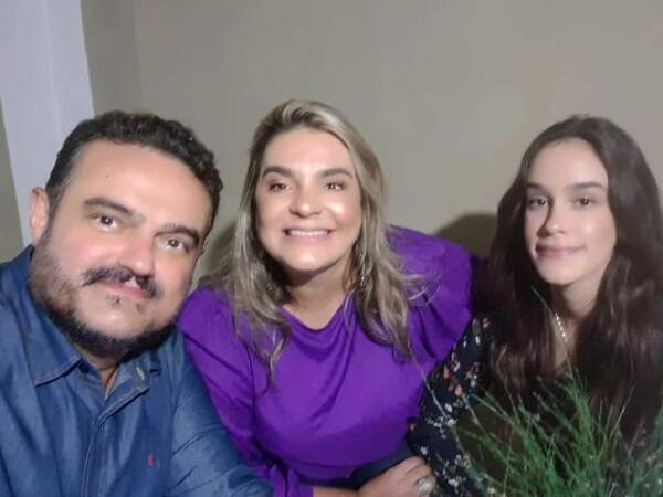 Rogério, Fernanda e Isadora