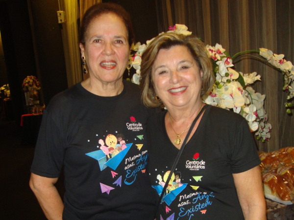 Diva Rocha (nat é amanhã – 24/5) e Sonja Gajardoni.