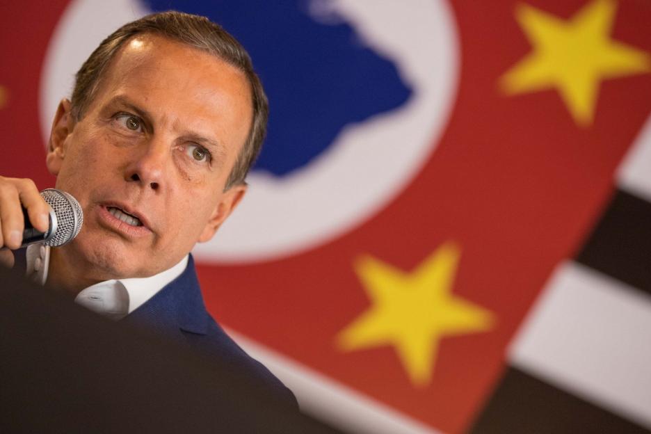 O governador de São Paulo, João Doria