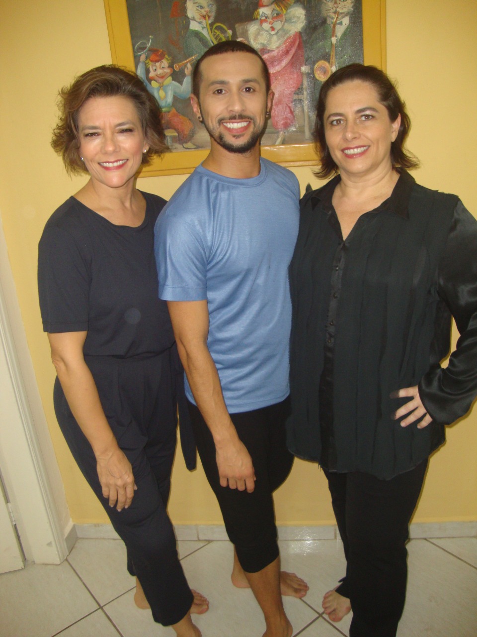 Amam dançar: Aninha Barros, Rafael Dias e Lílian Melo. Da “Plêiade Cia. de Dança”.
