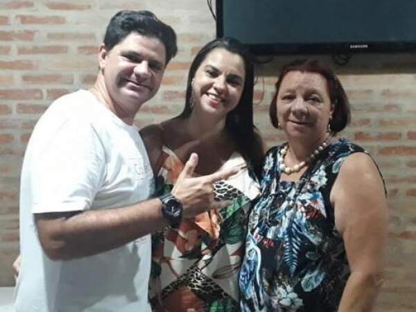 Luciano, Lílian e Ana Lúcia