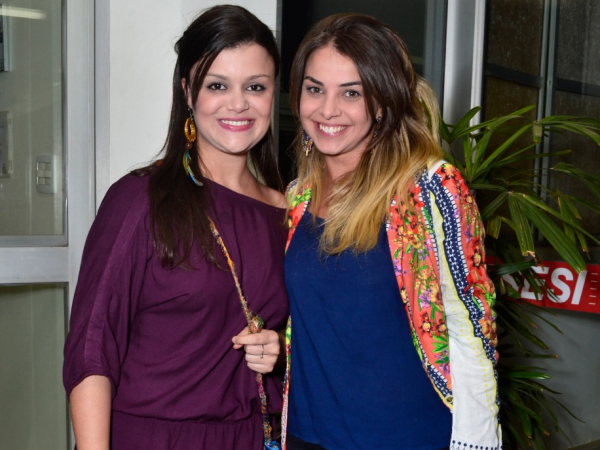 Antes da pandemia, no Teatro do Sesi: Beatriz Santoro e Fernanda Barros