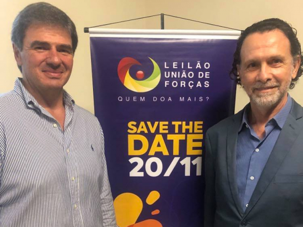 Toninho Salloum e Agenor Gado comandaram o lançamento do Leilão União de Forças, da Apae, segunda última (4)