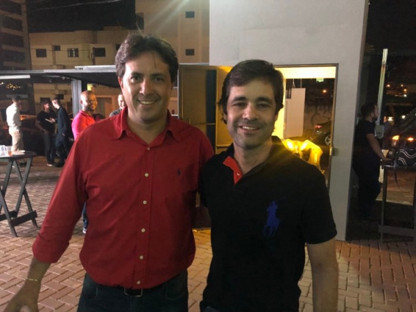 O engenheiro civil Ricardo Taveira com o empresário/empreendedor Rogério Rocha, diretor da SD3