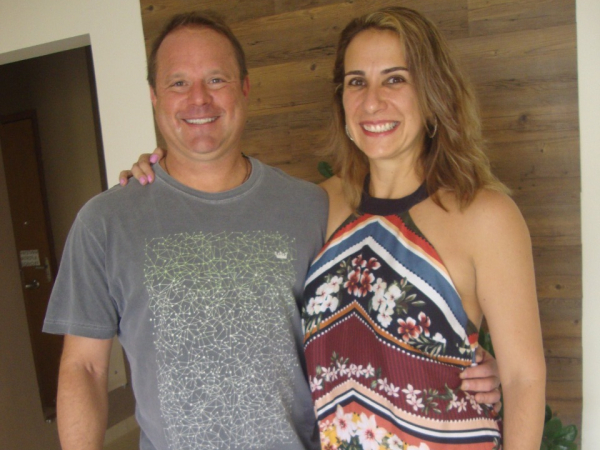 Casal Guilherme Gianecchini e Karla