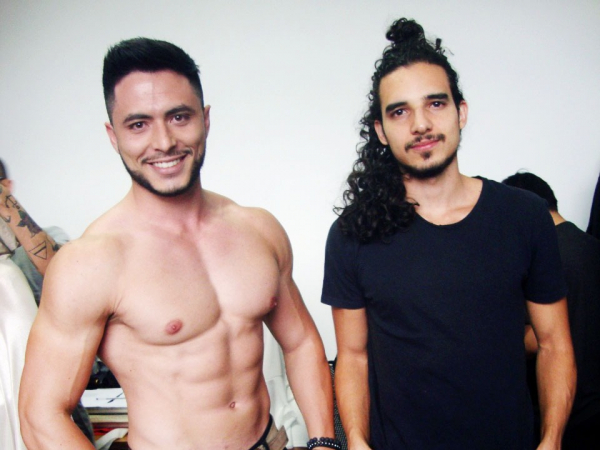 Modelos Paulo Júnior e Felipe Castro