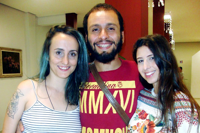 Camila Souza, Mateus Nocera e Victória Canali