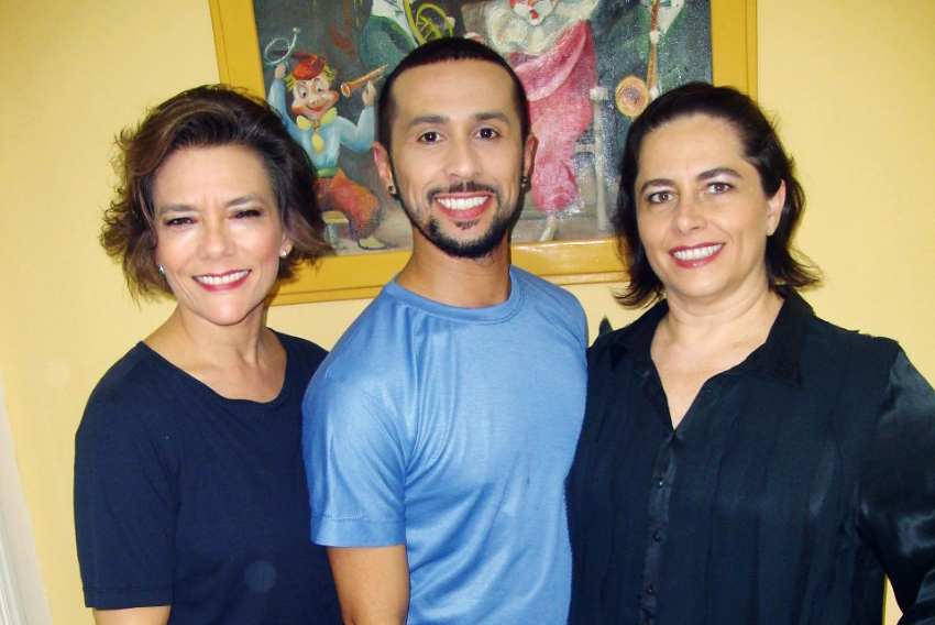Aninha, Rafael e Lílian (nat e na 6ª/18/beijos/carinho)