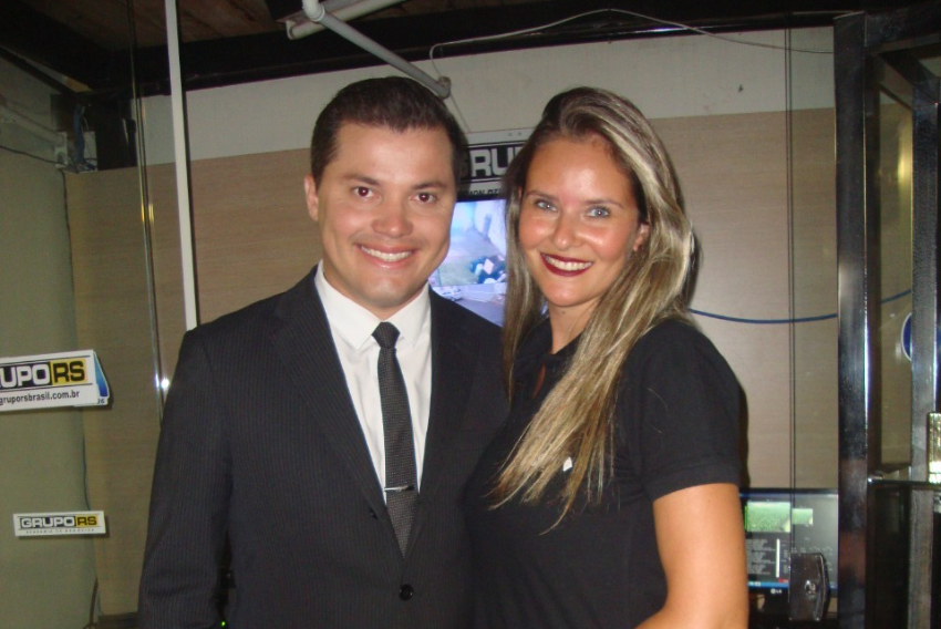 Luiz Hendrigo e então namorada Mísia Cintra. São hoje um casal