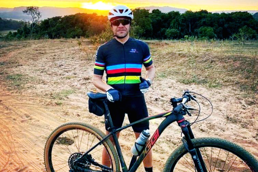 Edvaldo Ferraro é adepto do ciclismo e se dedica a trilhas nos seus momentos de lazer