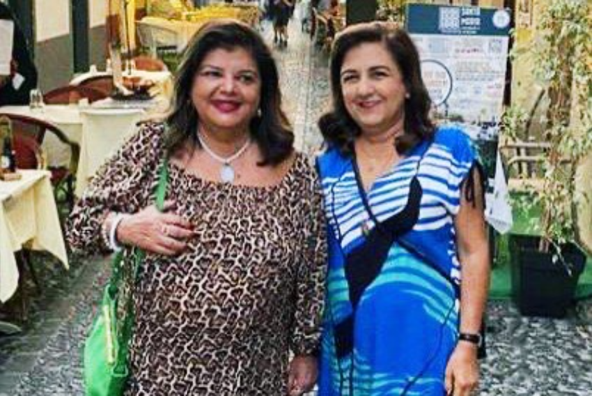 As primas (e amigas) Luiza Helena Trajano e Dora Infante Bittar estão no Oriente Médio
