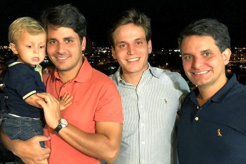 Rafael Pagano, Leonardo Pagano e Ricardinho Pagano, diretores da Ascen Empreendimentos 