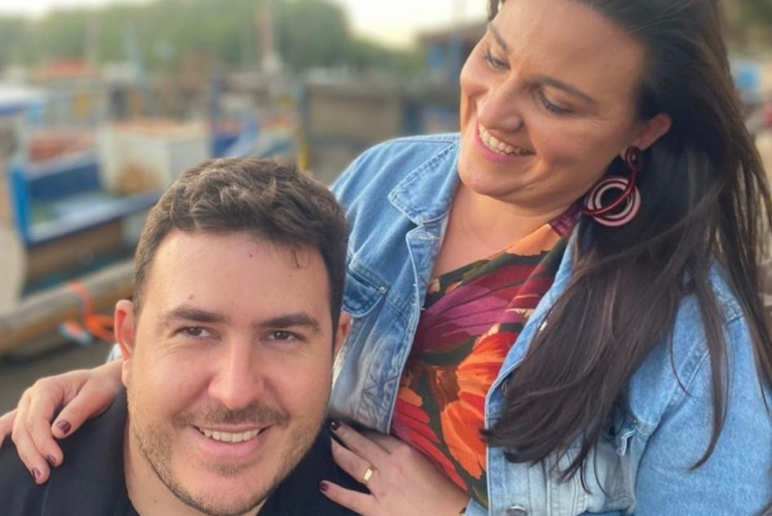 Joyce Zanetti (clique com o marido Leandro Dupim), que vive em Arraial D’Ajuda (Porto Seguro, BA), passa dias em Franca