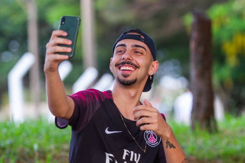 O jovem Aspect, de 19 anos, morador da zona Sul de Franca