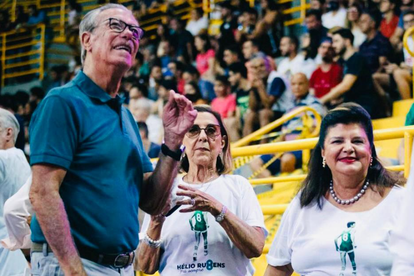 Luiza Helena Trajano veio a Franca prestigiar o amigo Hélio Rubens Garcia e a mulher dele, Maria Helena