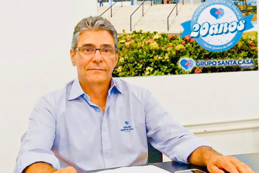 Tony Graciano, presidente do Grupo Santa Casa de Franca, inaugura o projeto de modernização e adequação da UTI Oncológica Infantojuvenil da unidade