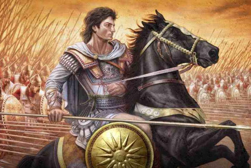  Alexandre, o Grande (356 a.C.), rei da Macedônia.