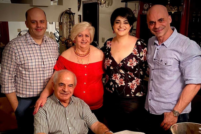 Família Rahmé: George e Mouna com os filhos Georginho, Adriana e Marcelo, do lindíssimo Espaço Cedro.