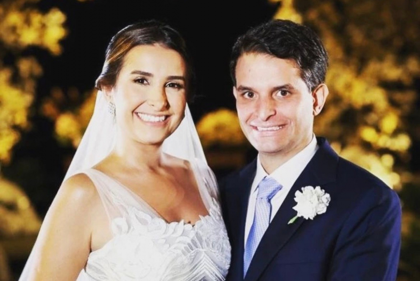 Os noivos Ricardinho Pagano e Ana Luiza Bertazzi (agora Pagano) casaram-se recentemente em Ribeirão Preto (SP)