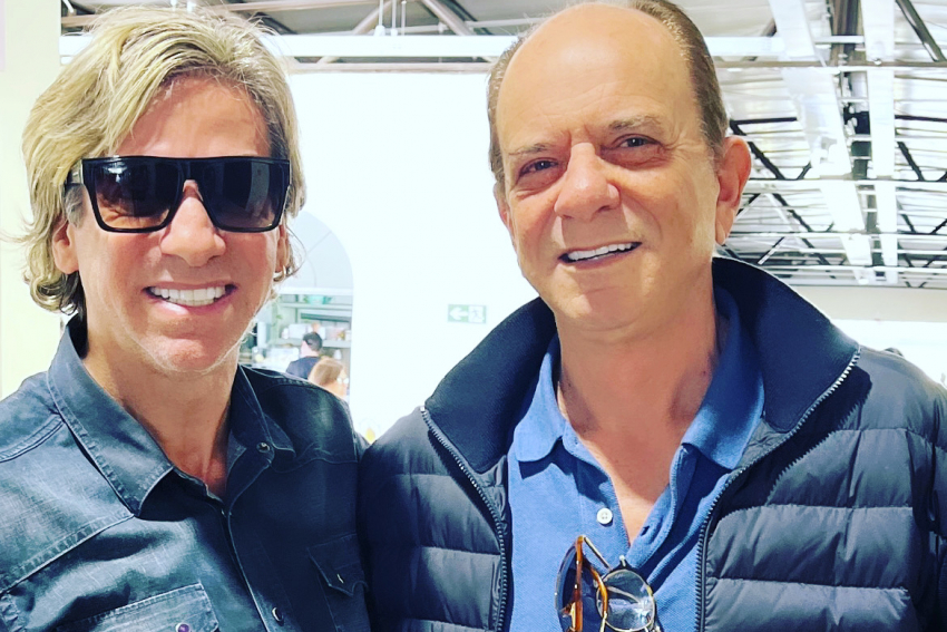 Com Well, o benfeitor do Santuário de Santa Rita, em Cassia (MG), Paulo Flávio Melo Carvalho.