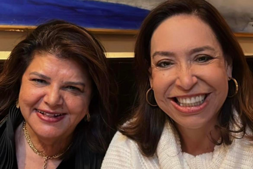 Presidente do grupo Mulheres do Brasil, Luiza Helena Trajano, e coordenadora do núcleo-Franca, Eliane Querino