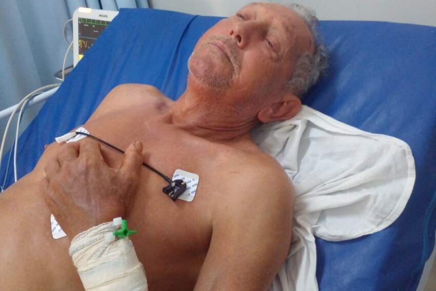 Raul Pessani Rodrigues, 76 anos, passou mais de 48 horas à espera de vaga na Santa Casa
