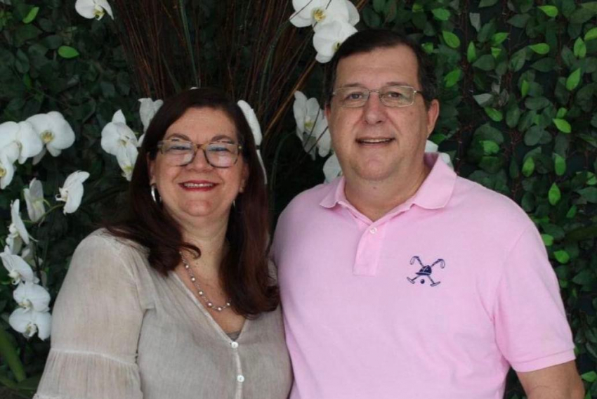  Presidente do Centro Médico de Franca, Renato Tadeu Barufi, com sua Suzi Britto Barufi