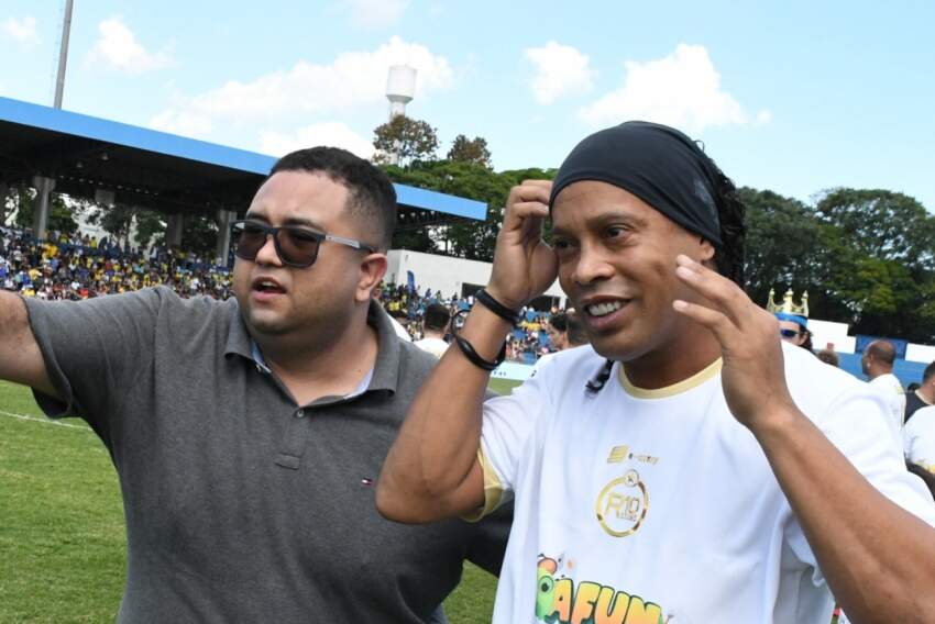 Leonardo Morais e Ronaldinho Gaúcho 