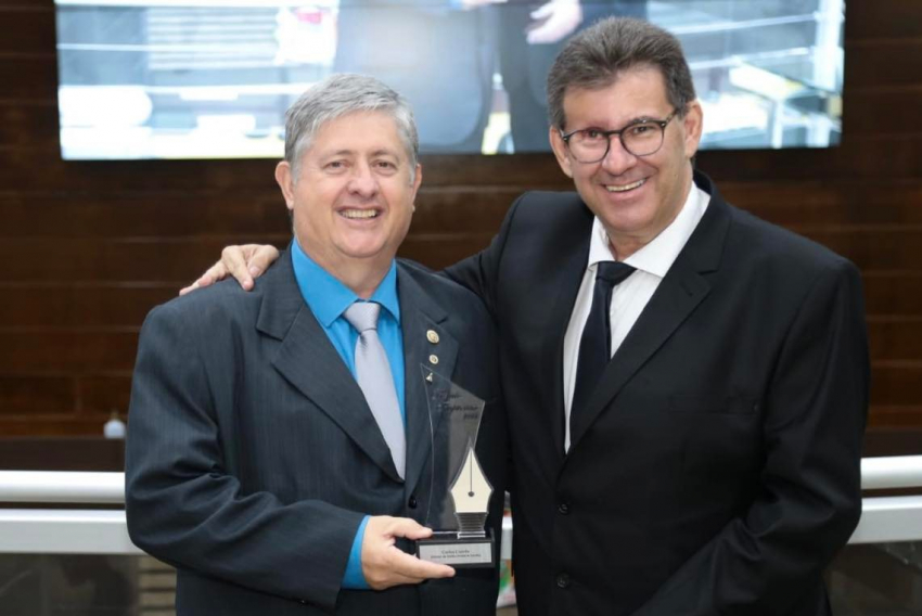 Dois empresários de grande conceito em Franca: Carlos Corrêa (Gráfica Freias & Corrêa) e Marco Antônio Soares Ferreira (Markinho Automóveis)