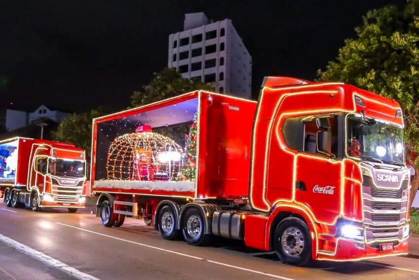 Caravana de Natal da Coca-Cola passará por São José; confira o trajeto