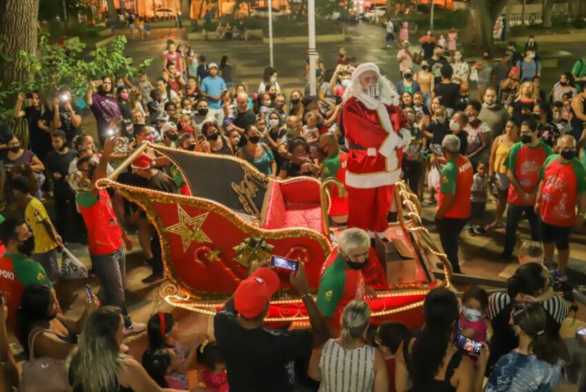 Papai Noel vai abrir o Natal no Centro de Bauru na noite desta sexta