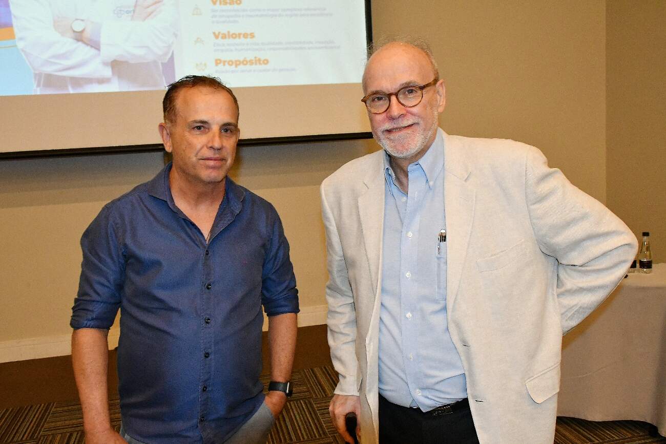 Luiz Fratari com Carlos Braga  Gilberto Freitas/Divulgação