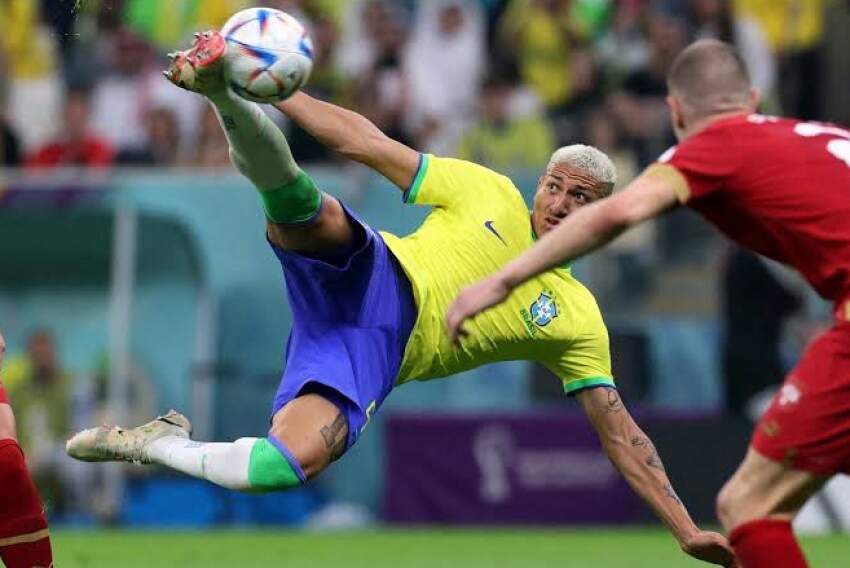 O grande destaque da estreia do Brasil na Copa do Mundo, ficou com o Richarlison