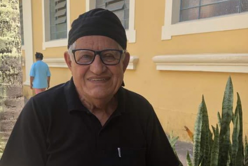 Silvio Burza de 80 anos, ex-interno da ala da psiquiatria do manicômio Bierrenbach, em Campinas. Hoje desativado