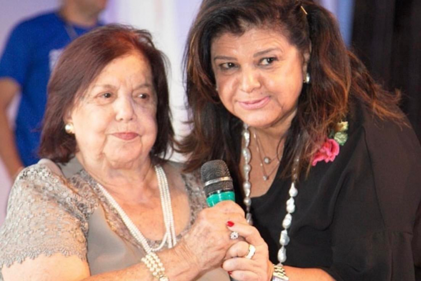 A fundadora do Magazine Luiza, Luiza Trajano Donato, com a sobrinha Luiza Helena Trajano
