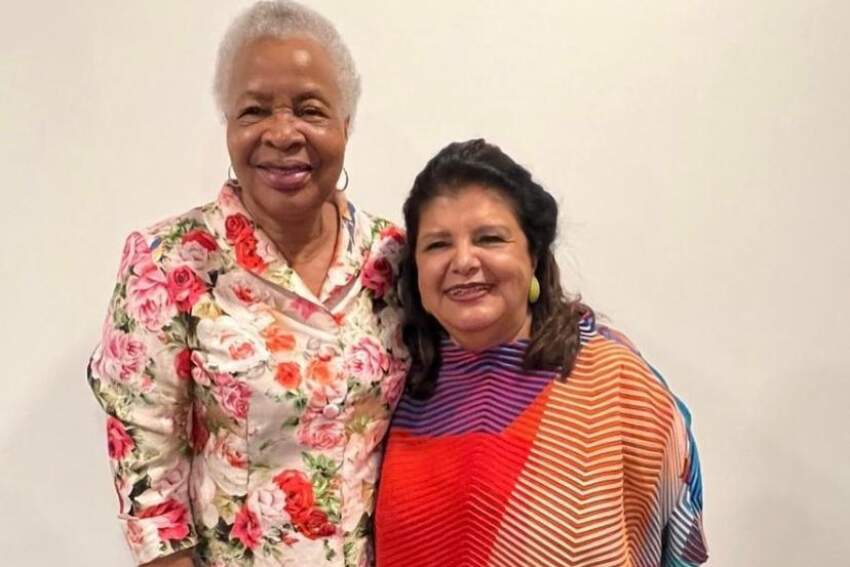 Encontro de mulheres incríveis. Fundadora do Grupo Mulheres do Brasil, Luiza Trajano, e ativista social e viúva de Nelson Mandela, Graça Machel