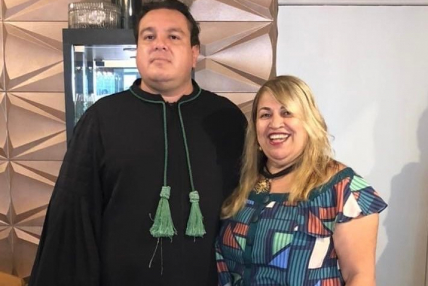 O juiz federal do Trabalho, Carlos Chagas, e sua mãe, a culinarista de primeira Ana Maria Chagas