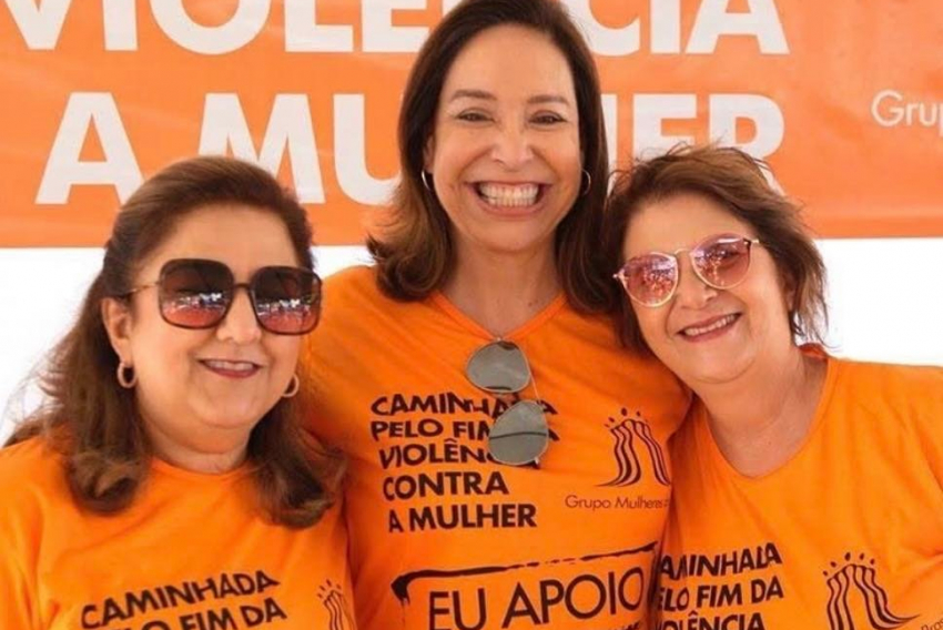 Na foto com as companheiras de MdB Eliane Querino e Janisse Mahalem, está a coordenadora do comitê Niara, Dora Bittar